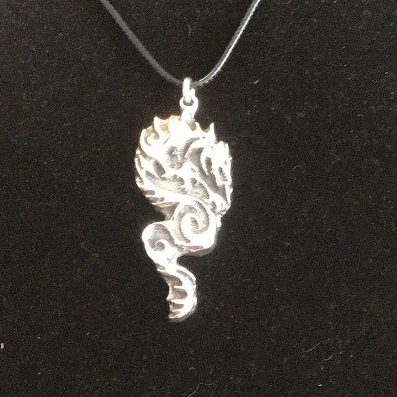 925 Silver Dragon Pendant Necklace